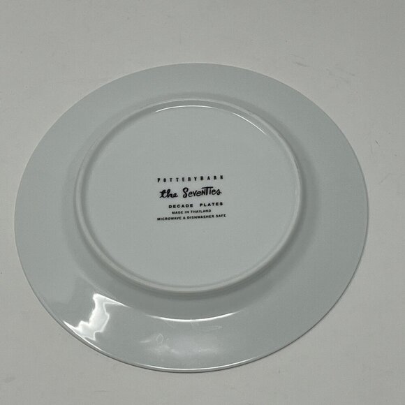 Pottery Barn Decades Millennium plate salad dessert "The Seventies" - Picture 2 of 2